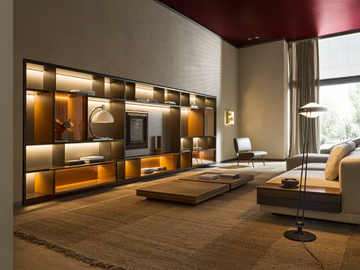 505 UP SYSTEM - Sectional wooden storage wall _ Molteni & C. by Molteni - view 2